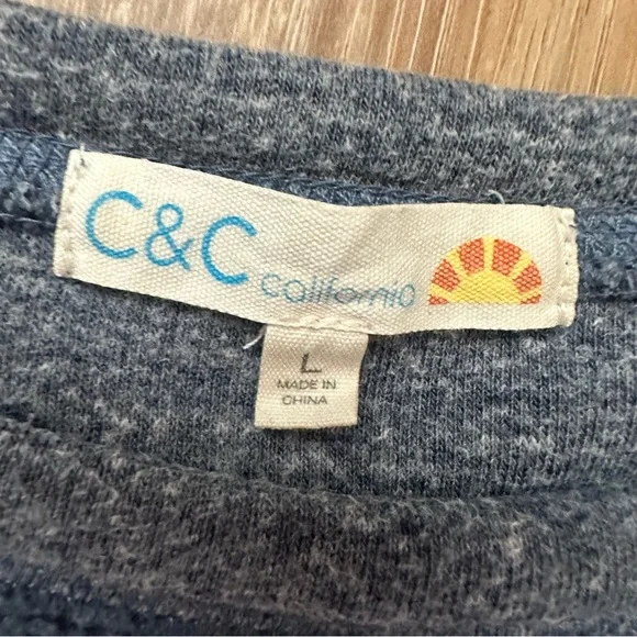C&C California Sequined "TWINKLE TWINKLE" Fleece Sweatshirt Size Large - Picture 4 of 7